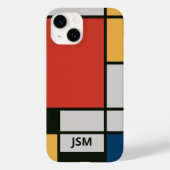 De Stijl inspireerde primair gekleurde vierkanten  Case-Mate iPhone Case (Achterkant)