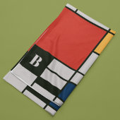 De Stijl inspireerde primair gekleurde vierkanten  Fleece Deken