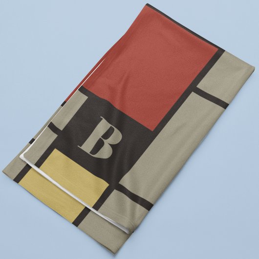 De Stijl inspireerde primair gekleurde vierkanten Fleece Deken