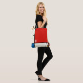 De Stijl inspireerde primair gekleurde vierkanten  Tote Bag (Op model)