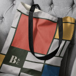 De Stijl inspireerde primair gekleurde vierkanten  Tote Bag<br><div class="desc">De Stijl (Piet Mondriaan) inspireerde ontwerp met personaliseerbaar tekstgebied. De Stijl, Nederlands voor 'stijl', ook wel neoplasticisme genoemd, is een kunstbeweging die in 1917 in Nederland is gestart en zich richt op rechtlijnige vormen en primaire kleuren. De stijl heeft doorstaan door de tijd en werkt perfect in het verrijken van...</div>