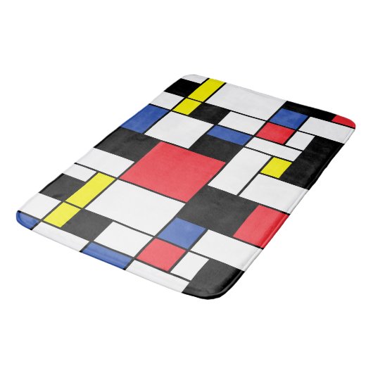De Stijl Neoplastic Art Badmat (Gekanteld)