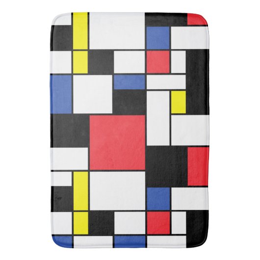 De Stijl Neoplastic Art Badmat (Voorkant Verticaal)