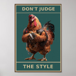 De stijl niet beoordelen poster