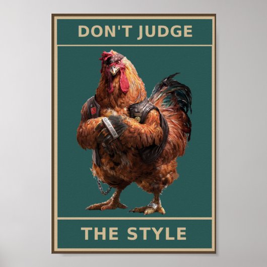 De stijl niet beoordelen poster (Voorkant)