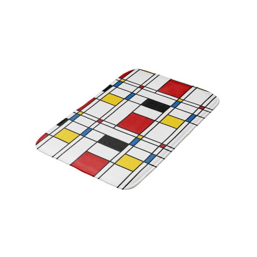 De Stijl Pattern Badmat (Gekanteld)