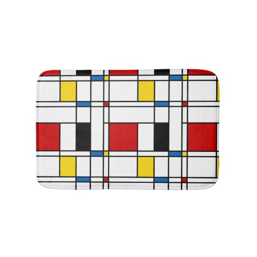 De Stijl Pattern Badmat (Voorkant)
