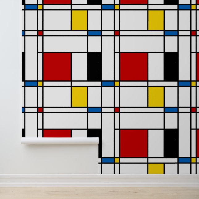 De Stijl Pattern Behang (Applicatie)