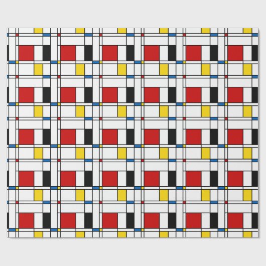 De Stijl Pattern Cadeaupapier (Vlak)