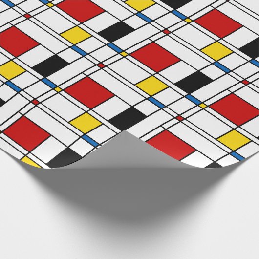 De Stijl Pattern Cadeaupapier (Hoek)