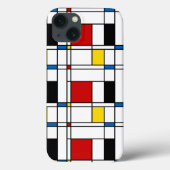 De Stijl Pattern Case-Mate iPhone Case (Achterkant)