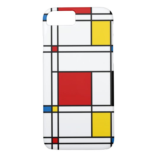 De Stijl Pattern Case-Mate iPhone Case (Achterkant)