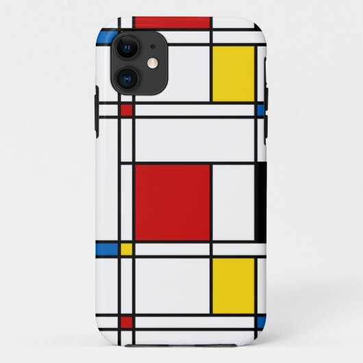 De Stijl Pattern Case-Mate iPhone Case (Achterkant)