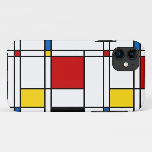 De Stijl Pattern Case-Mate iPhone Case (Achterkant (horizontaal))