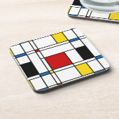 De Stijl Pattern Drankjes Onderzetter (Linkerzijde)