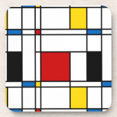 De Stijl Pattern Drankjes Onderzetter (Voorkant)