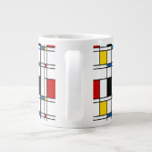 De Stijl Pattern Grote Koffiekop (Achterkant)