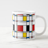 De Stijl Pattern Grote Koffiekop (Rechts)