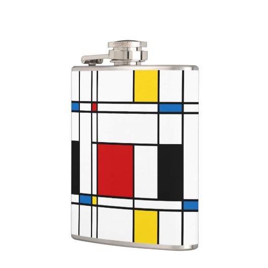 De Stijl Pattern Heupfles (Links)