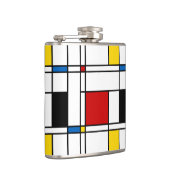 De Stijl Pattern Heupfles (Rechts)