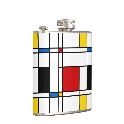 De Stijl Pattern Heupfles (Rechts)