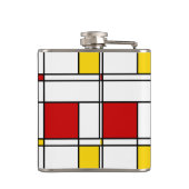De Stijl Pattern Heupfles (Achterkant)