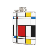 De Stijl Pattern Heupfles (Links)
