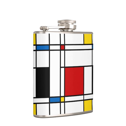 De Stijl Pattern Heupfles (Rechts)
