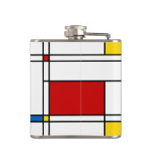 De Stijl Pattern Heupfles (Achterkant)