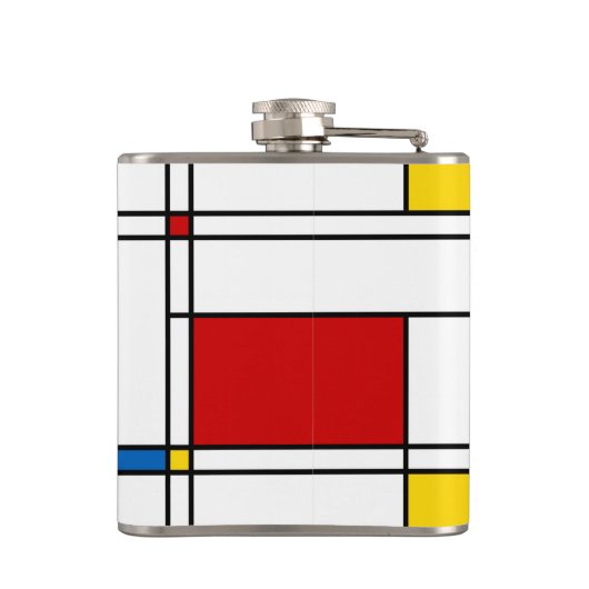 De Stijl Pattern Heupfles (Achterkant)