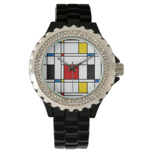 De Stijl Pattern Horloge