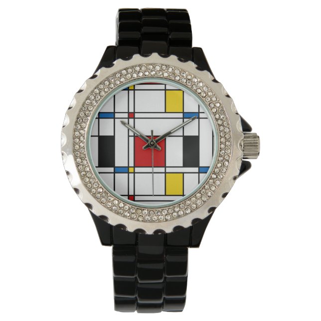 De Stijl Pattern Horloge (Voorkant)