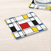 De Stijl Pattern Kartonnen Onderzetters (Schuin)