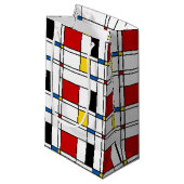 De Stijl Pattern Klein Cadeauzakje (Voorkant Gekanteld)