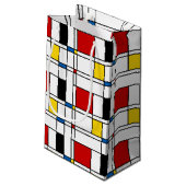 De Stijl Pattern Klein Cadeauzakje (Achterkant Gekanteld)