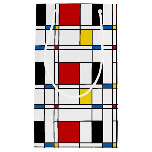 De Stijl Pattern Klein Cadeauzakje (Voorkant)