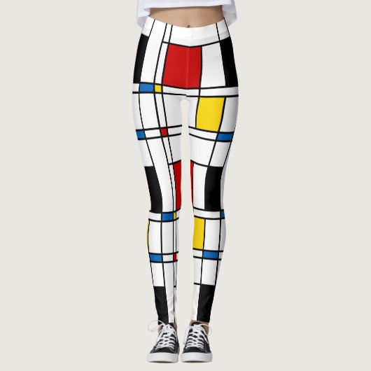 De Stijl Pattern Leggings (Voorkant)