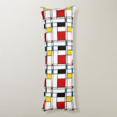 De Stijl Pattern Lichaamskussen (Achterkant (Verticaal))