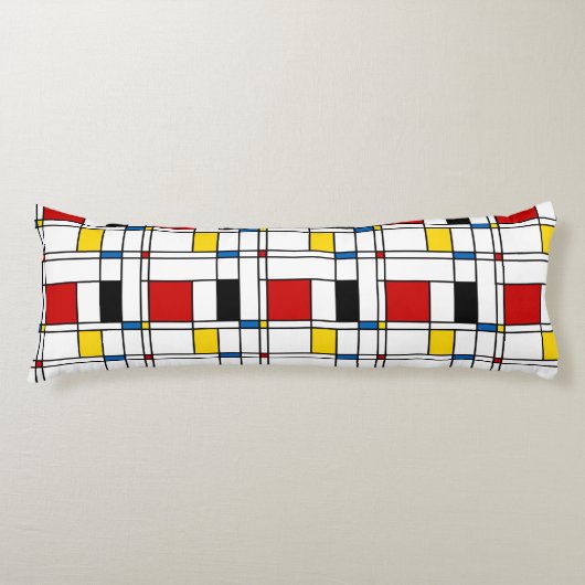 De Stijl Pattern Lichaamskussen (Voorkant)