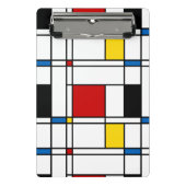 De Stijl Pattern Mini Klembord (Voorkant)