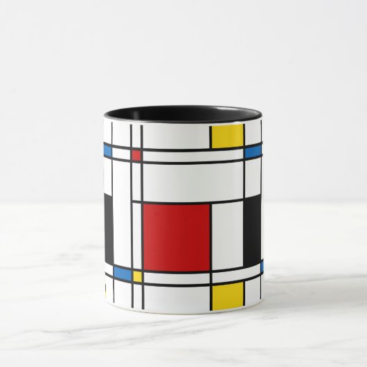 De Stijl Pattern Mok (Midden)
