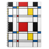 De Stijl Pattern Notitieboek (Voorkant)
