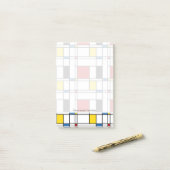 De Stijl Pattern Post-it® Notes (Op bureau)