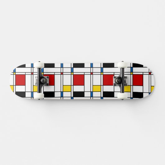 De Stijl Pattern Skateboard (Horizontaal)