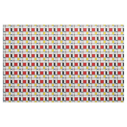 De Stijl Pattern Stof (Yard (91,4 cm))