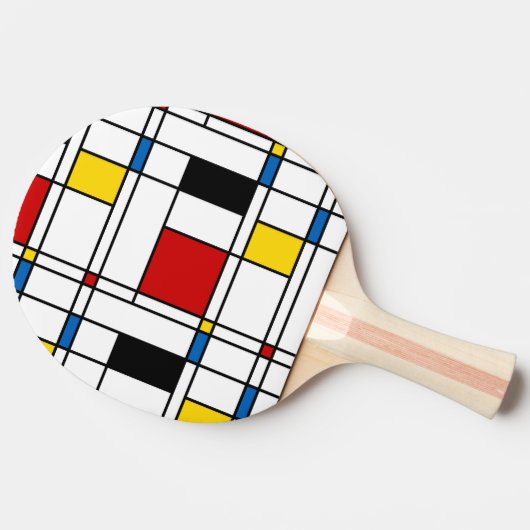 De Stijl Pattern Tafeltennisbatje (Zijkant)
