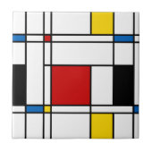 De Stijl Pattern Tegeltje (Voorkant)