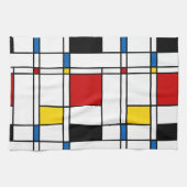 De Stijl Pattern Theedoek (Horizontaal)