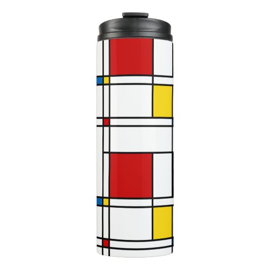 De Stijl Pattern Thermosbeker (Voorkant)