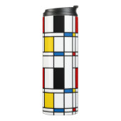 De Stijl Pattern Thermosbeker (Gedraaid links)